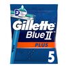 Gillette Blue II Plus Disposable Razors - Pack of 5