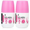 KOLAGRA Whitening Roll On 2X1 Promopack 1+1 Cotton Candy 120ML Pink