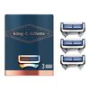 King C. Gillette Men’s Neck Shaving Razor Blades, Pack of 3 Refills, with Skinguard and Gillette’s Best and Sharpest Stainless Steel Platinum Coated Blades