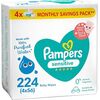 Pampers Sensitive Protect, 224 Wipes