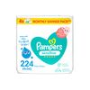 Pampers Sensitive Wipes, 224 Baby Wipes, 4x 56 Wipe Count, 0% Achel & Fragrance, Suitable for Hands & Face – Packaging May Vary