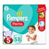 Pampers Baby Dry Pants Diapers, Size 5, 12-18 kg, with Lotion with Olive Oil, 58 Baby Diapers