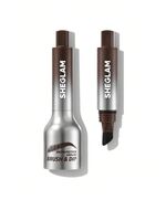 SHEGLAM SHE GLAM Brow-Fection Angled Brush & Dip- CHOCOLATE Hair-Like Strokes Liquid Eyebrow Gel Pen Easy To Color Long Lasting Quick Drying Natural Shaping Outlining Filling Eyebrow Makeup,1.2 ml