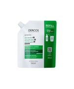 Vichy Dercos Anti-Dandruff Dermatological Shampoo for Normal to Oily Hair, 390 ml Refill Pouch