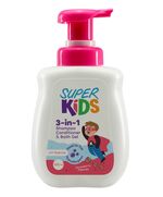 Superkids Strawberry 3 in 1 Shampoo & Conditioner and Bath Gel 500 ml