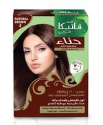 Vatika Henna Hair Color For Hair Dye (60g - 6 x 10) | Natural Brown | 100% Grey Coverage | Indian Henna Based | No Ammonia