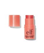 e.l.f. Monochromatic Multi Stick, Travel-Sized Luxuriously Creamy & Blendable Color For Eyes, Lips & Cheeks, Vegan & Cruelty-Free, Glimmering Guava, 0.17 Oz