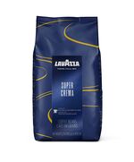 Lavazza Super Crema Whole Bean Coffee Blend, Medium Espresso Roast 1kg