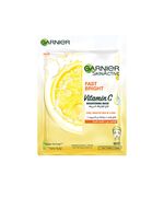 Garnier Skinactive Fast Bright Instant Brightening Tissue Mask With Vitamin C And Milky Essence, 28 Gm