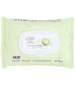 Eva Skin Care Facial Wipes For Cleansing & Makeup Removal For Oily / Combination Skin ( 25 Wipes)