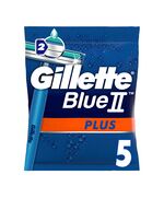 Gillette Blue II Plus Disposable Razors - Pack of 5