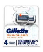 Gillette SkinGuard Sensitive Razor Refill Blades, Packaging May Vary – Pack of 4