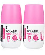 KOLAGRA Whitening Roll On 2X1 Promopack 1+1 Cotton Candy 120ML Pink