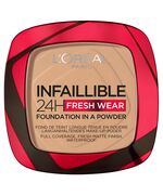 L'Oréal Paris Infaillible 24H Fresh Wear Foundation In A Powder - Waterproof, Full Matte Coverage Transferproof Makeup - 140 Golden Beige