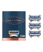 King C. Gillette Men’s Neck Shaving Razor Blades, Pack of 3 Refills, with Skinguard and Gillette’s Best and Sharpest Stainless Steel Platinum Coated Blades