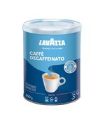 Lavazza Decaffeinated Ground Coffee Blend, Dek Classico, Arabica & Robusta, Medium Roast, 250 g Tin