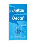 Lavazza Dek Decafinato Compatible Capsules With Nespresso 10 Capsules Blue