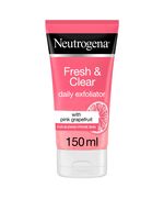 Neutrogena Visibly Clear Face Scrub, Pink Grapefruit, Salicylic Acid & Vitamin C, Cleans Pores, Leaves Skin Fresh & Refreshed, 150ml