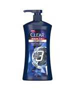 CLEAR MEN Complete Care 3in1 Shampoo, For Hair, Face & Body With Activated Charcoal, for 100% dandruff free hair and moisturized skin, 900ml