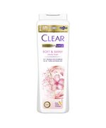 CLEAR Anti Dandruff 2IN1 Shampoo and Conditioner Soft & Shiny, for 3X softer and shiner hair, 600ML