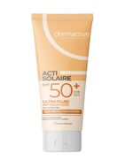 DERMACTIVE Acti-Solaire SPF50+ UVB/UVA Ultra Fluid Light Tinted – 50ml | Very High Sun Protection, Natural Coverage, Lightweight & Mattifying Finish