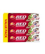 Dabur Red Ayurvedic Toothpaste for Teeth & Gums 4x100g | Enriched with Potent Ayurvedic Ingredients | For Healthy Gums & Strong Teeth | Super Value Pack
