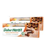Dabur Herbal Cavity Protect Clove Toothpaste, 140 gm + Toothbrush (Pack Of 2)