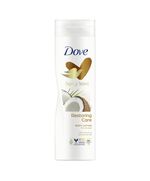 Dove Body Love Restoring Care Body Lotion, made with 100 percent Natural Oils, Coconut Oil and Almond Milk, up to 72 hours of Moisturization, 400ml
