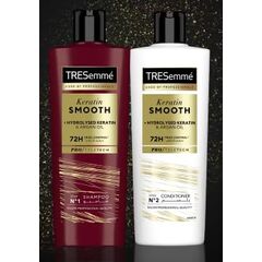 TRESemmé Shampoo Keratin Smooth & Straight 400ML + Tresemmé Conditioner Keratin Smooth & Straight 400ML