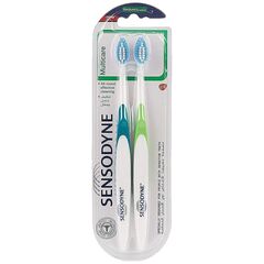 Sensodyne Multicare Toothbrush 1+1 For Sensitive Teeth, Multi Color
