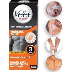 Veet Hair Removal Cream for Men, Normal Skin - 50g