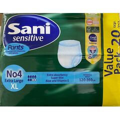 Sani Short Adult Diapers (X-large)- 20 Piece