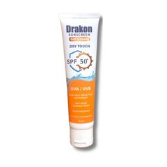 Drakon Sunscreen Gel-Cream Dry touch SPF 50+ UVA,UVB & Blue Light Protection, Water Resistant & Antioxidant for All Skin Types especially for oily & combined Skin - 60 gm