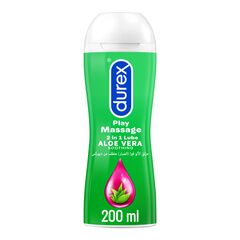 Durex play original massage 2in1 lube soothing aloe vera - 200ml gel