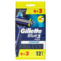 Gillette Blue 3 Disposable Razors with Comfort Gel for Men - 8 Pieces