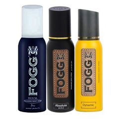Fogg Gift Set 3x120ml Fragrance Body Spray For Men