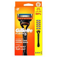 Gillette Fusion5 Men's Razor Handle With 5 Blades - SPECIAL OFFER