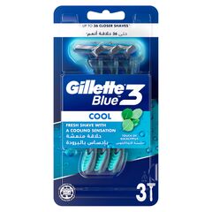 Gillette Blue3 Cool Men's Disposable Razors – 3 Razors