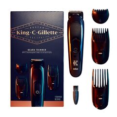 Gillette King C. Men's Beard Trimmer Durable and Sharp Blades Trimmer + 3 Comb Attachments
