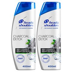 Head & Shoulders Charcoal Detox Anti-Dandruff Shampoo 400 Ml Dual Pack