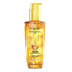 L'Oreal Paris Extraordinary Oil Hair Serum Powered by Floral Oils for All Hair Types, Volume- 100 ml, Makes hair frizz-free, stronger, shiny and provides UV and Heat Protection, Lightweight Formula