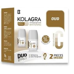 Kolagra Duo Effect Roll-On 1+1 Promo Pack | Oud Rich & Vitamin Care | 48H Protection | Alcohol-Free | Nourishing & Fragrant | Anti-Sweat Deodorant Roll-On for Men & Women