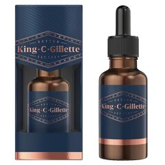 King C. Gillette Men’s Beard Oil with Plant Based Argan, Joijoba Avocado, Macadamia Seed and Almond Oils, 30 ml