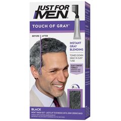 Just For Men Touch of Gray, Gray Hair Coloring for Men with Comb Applicator, Great for a Salt and Pepper Look - Black, T-55 (Packaging May Vary)