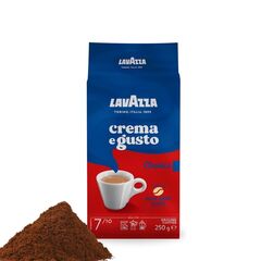 Lavazza ground coffee blend, crema e gusto classico, arabica & robusta - dark roast, 250 g