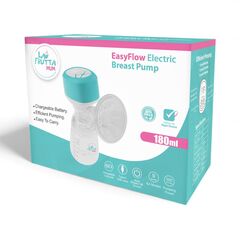 La Frutta MuM Easy Flow Electric Breast Pump, 180 ml bottle, Portable,Anti-Backflow, 3 Modes & 9 Levels LED Screen Display, USB Rechargeable, Ultra-Quiet and Pain Free