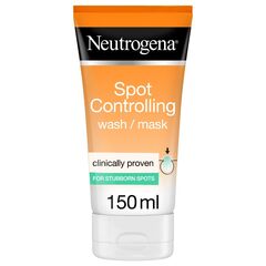 Neutrogena Spot Controlling Face Wash & Mask, Oil-free, Contains Purifying Salicylic Acid, Removes Spots & Makes Skin Smoother & Clearer, Dermatologically Tested, 150ml