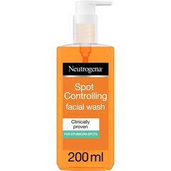 Neutrogena Spot Controlling Face Wash, Oil-free, Scientifically Proven Skin Removal Formula, For Clear & Smooth Skin, 200ml