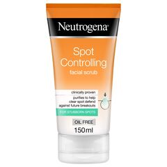 Neutrogena Spot Controlling Face Scrub, Purifies to Help Clear Spots, Fights Future Breakouts, for a Refined Complexion, Oil Free, 150ml