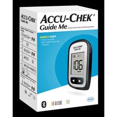 Accu-Chek Guide Me® Meter Diabetes Kit with 50 test strips,10 Lancings for Diabetic Blood Glucose Testing- package may vary